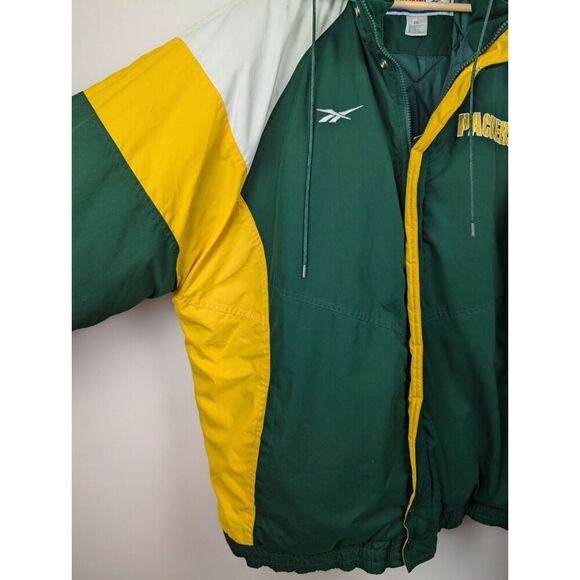 Vintage 90's Green Bay Packers NFL Reebok Pro Line XXL Winter Jacket - Picture 5 of 15